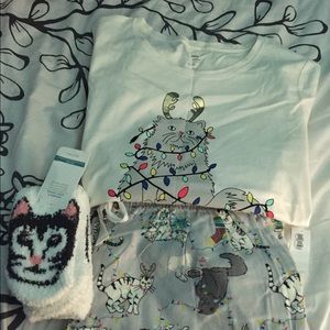 Cat PJ set from Old Navy
